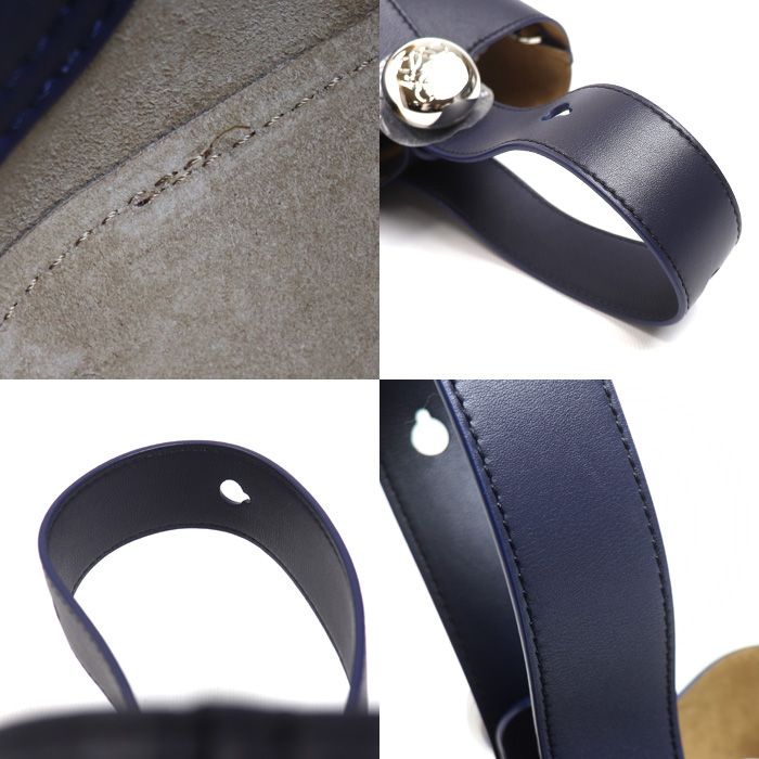 Loewe Pebble Bucket Bag Mini 2-Way Navy