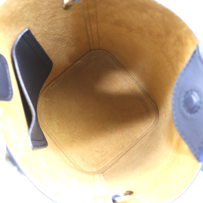 Loewe Pebble Bucket Bag Mini 2-Way Navy