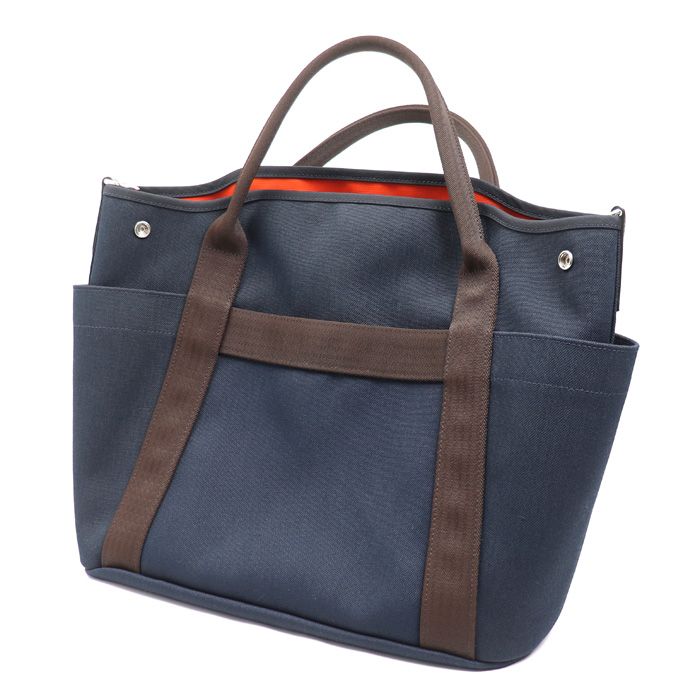 Hermes Sac de Pansage Groom 2-Way Shoulder Bag Navy F