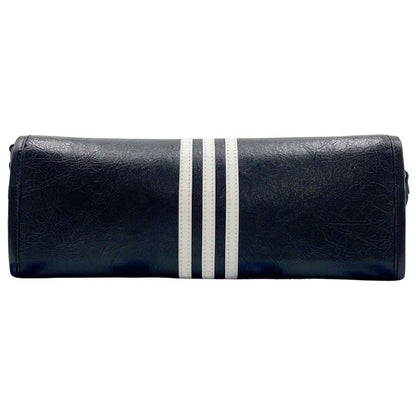 Balenciaga Wallet Strap Wallet Black White Leather Adidas