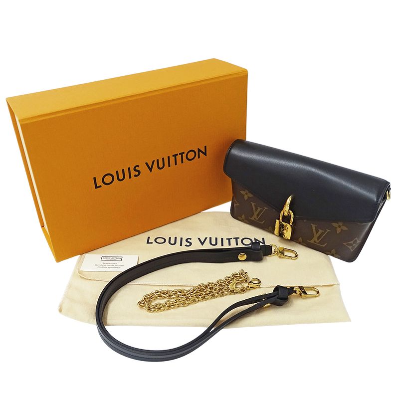 Louis Vuitton Monogram Shoulder Bag 2-Way Padlock on Strap