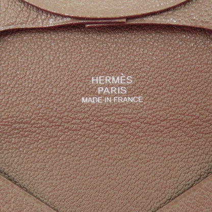 Hermes Bastia Chevre Etoupe Brown Coin Case