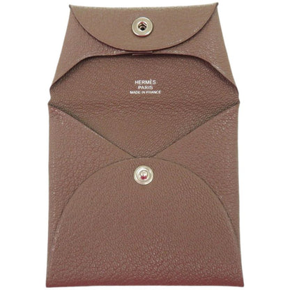 Hermes Bastia Chevre Etoupe Brown Coin Case