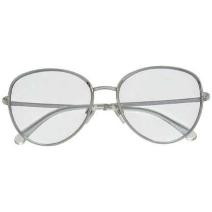 Chanel S Plastic Metal Blue Silver Sunglasses