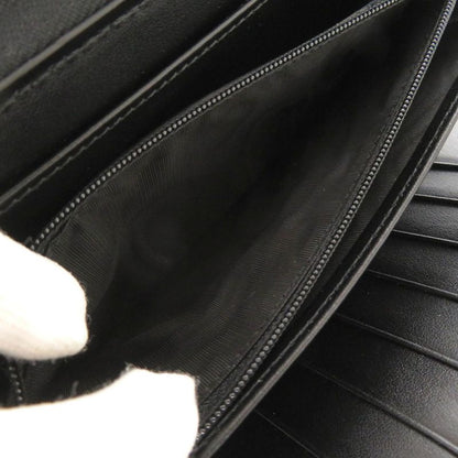 Gucci Zip Around Organizer GG Embossed Leather Black Long Wallet