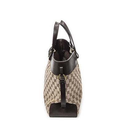 Gucci Eclipse Tote Beige Brown GG Canvas