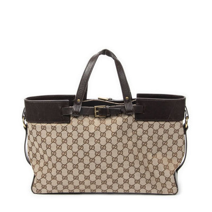 Gucci Eclipse Tote Beige Brown GG Canvas
