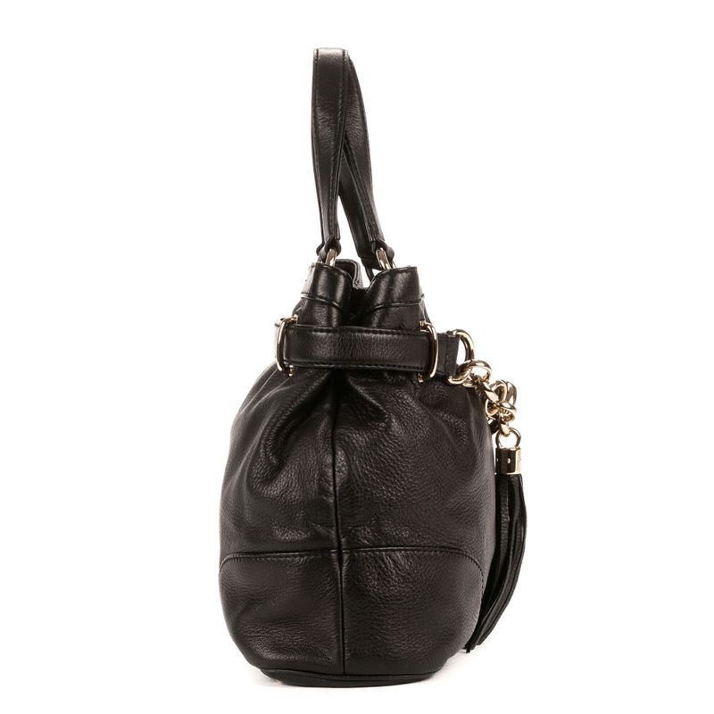 Gucci Horsebit Sienna Tote Black Calfskin Leather