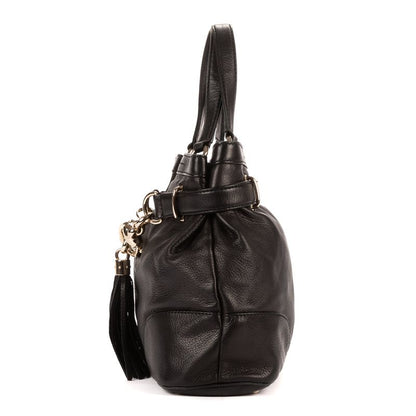 Gucci Horsebit Sienna Tote Black Calfskin Leather