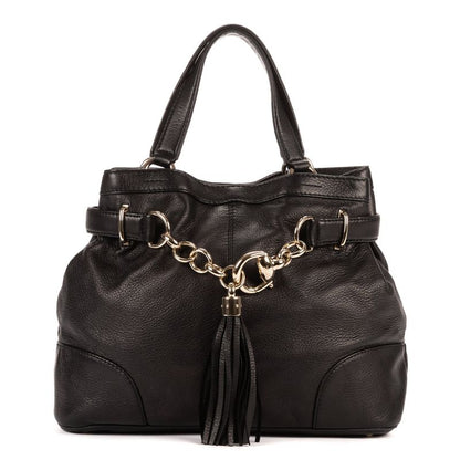 Gucci Horsebit Sienna Tote Black Calfskin Leather