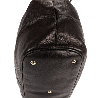 Gucci Horsebit Sienna Tote Black Calfskin Leather