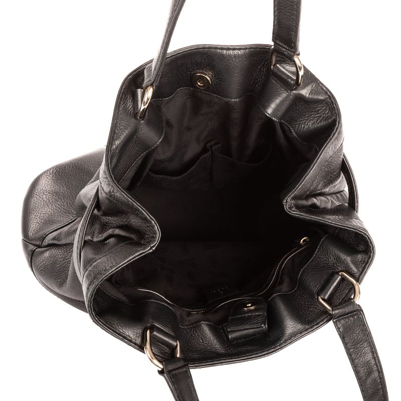 Gucci Horsebit Sienna Tote Black Calfskin Leather