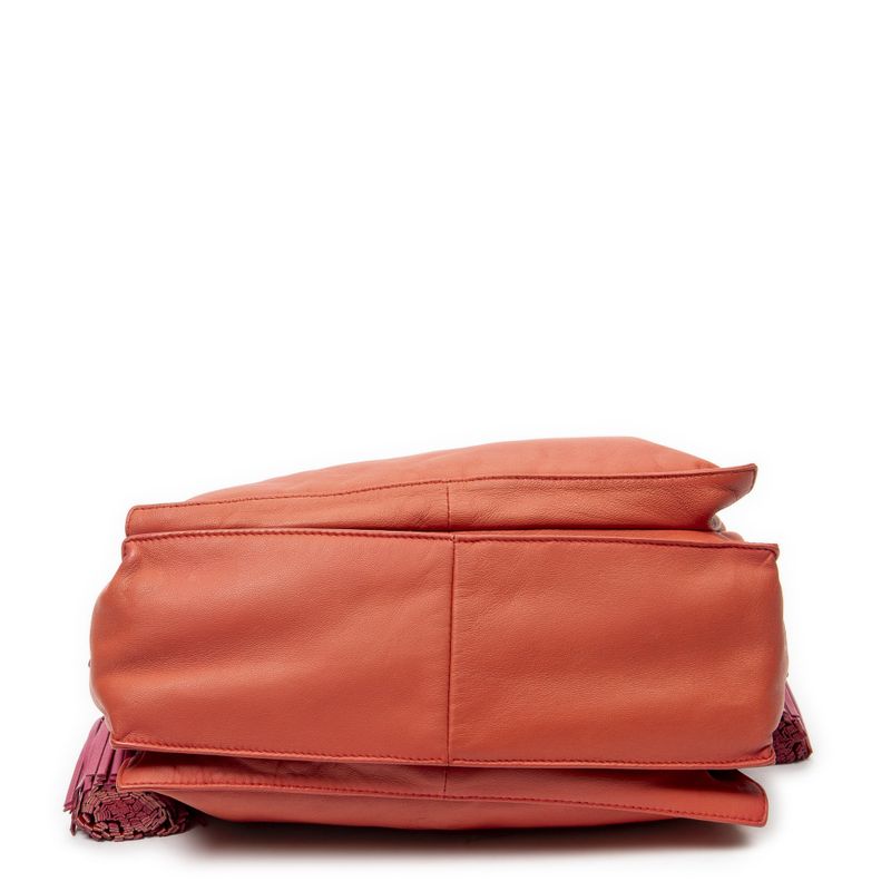 Loewe Orange Pink Calfskin Leather