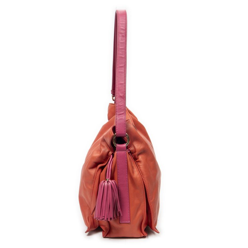 Loewe Orange Pink Calfskin Leather