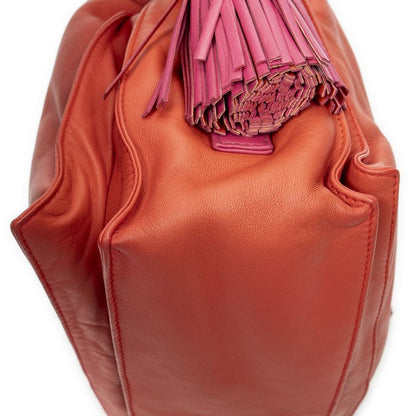 Loewe Orange Pink Calfskin Leather