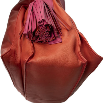 Loewe Orange Pink Calfskin Leather