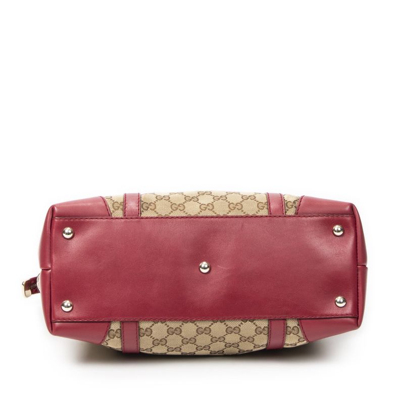 Gucci la Bree Tote Pink Beige GG Canvas