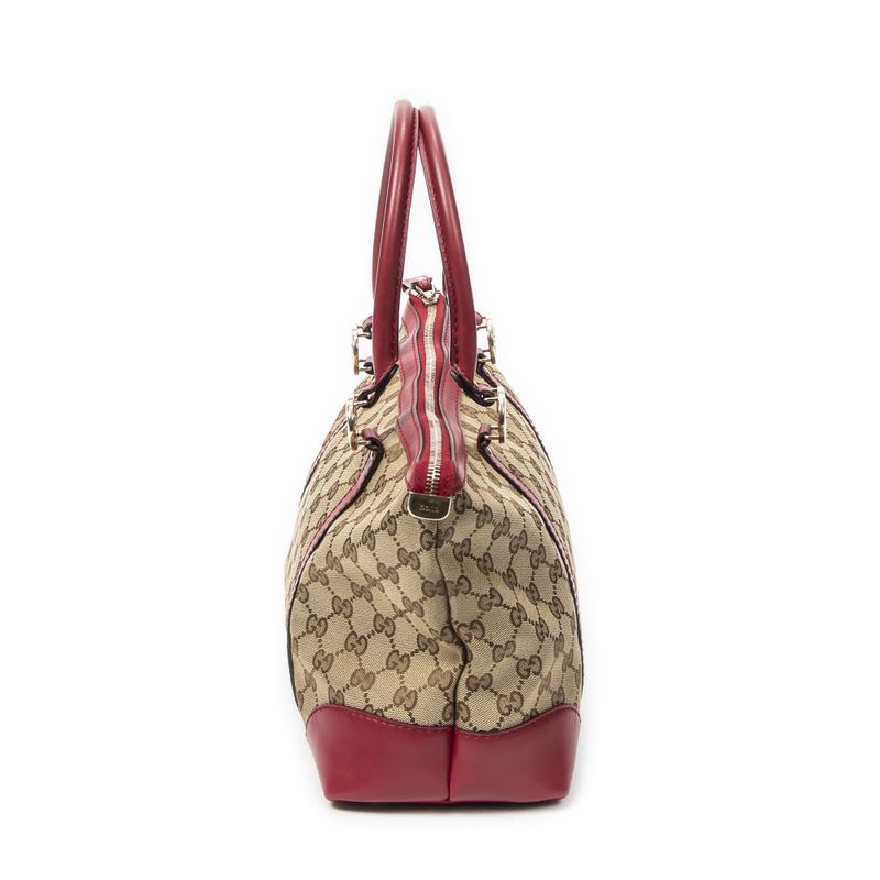 Gucci la Bree Tote Pink Beige GG Canvas