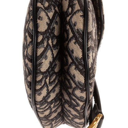 Dior Blue Canvas Bree Kusaddle Navy