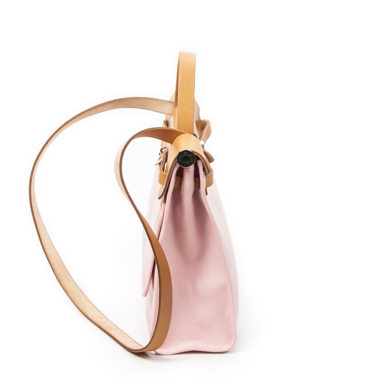 Hermes Herbag Zip Light Pink Tantoile Offiche