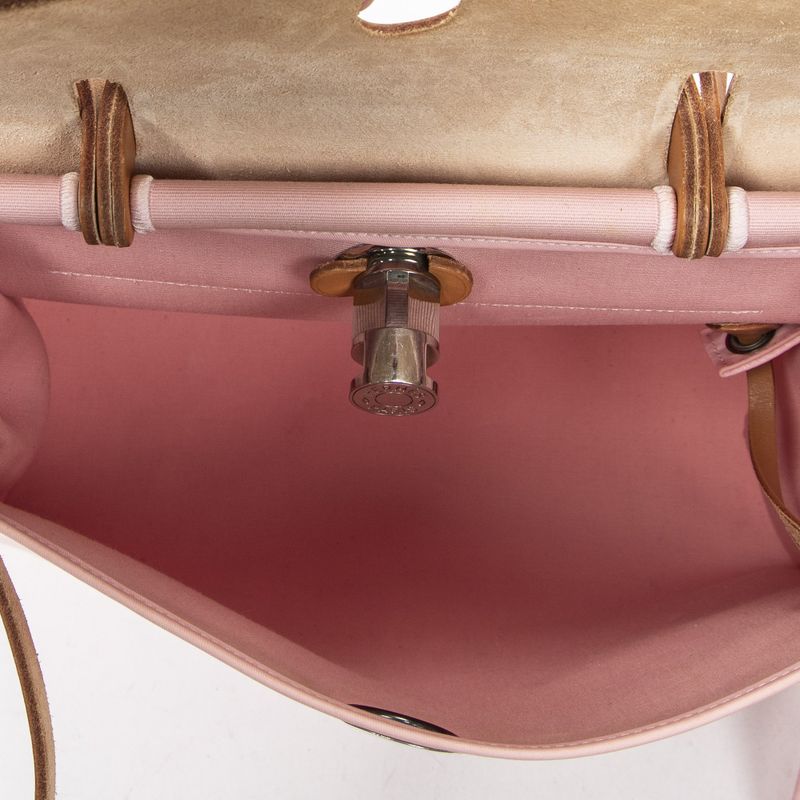 Hermes Herbag Zip Light Pink Tantoile Offiche