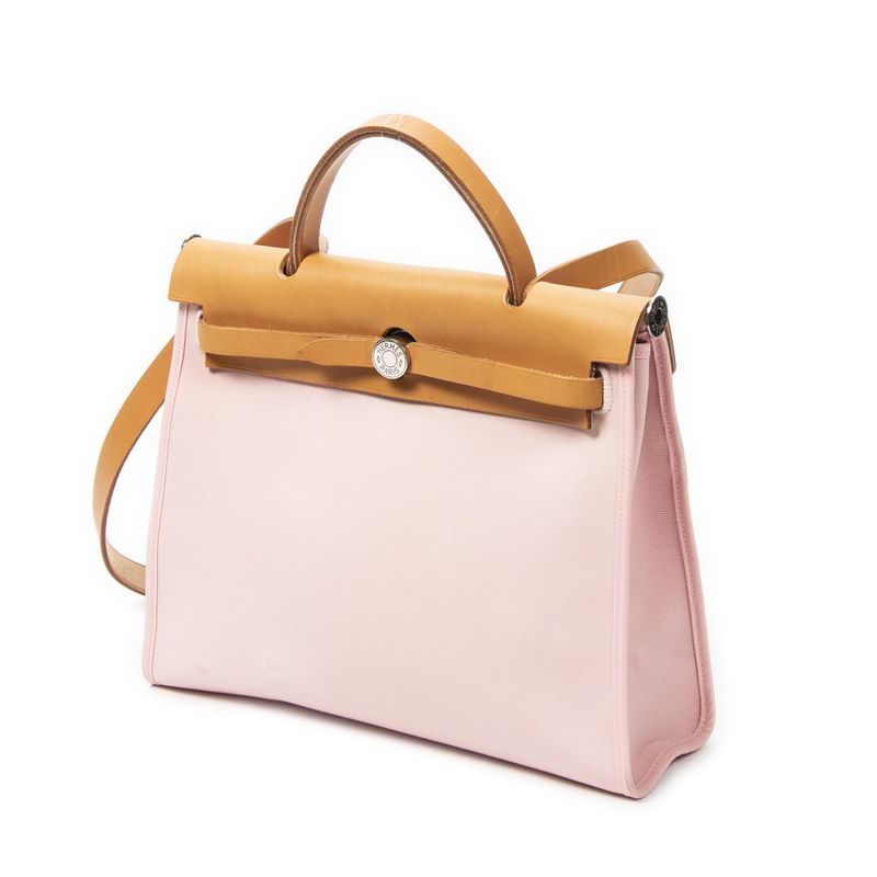 Hermes Herbag Zip Light Pink Tantoile Offiche
