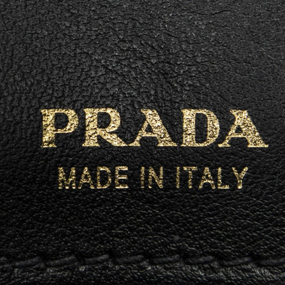 Prada Small Colbert Bag Black Embroidery Canvas