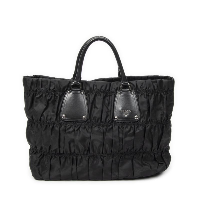 Prada Black Tessuto Go Full Canvas