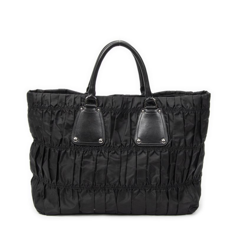 Prada Black Tessuto Go Full Canvas