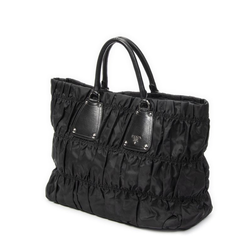 Prada Black Tessuto Go Full Canvas