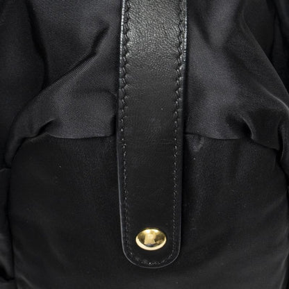 Prada Jacket Shopping Tote Black Canvas