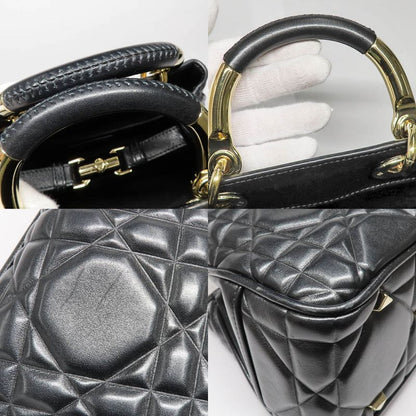 Dior 95.22 Cannage Handbag 2-Way Shoulder Calfskin