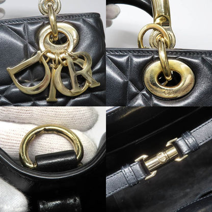Dior 95.22 Cannage Handbag 2-Way Shoulder Calfskin