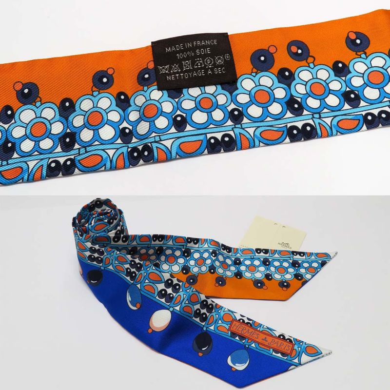 Hermes Twilly Maharaja's Parures Des Maharajas Scarf Silk
