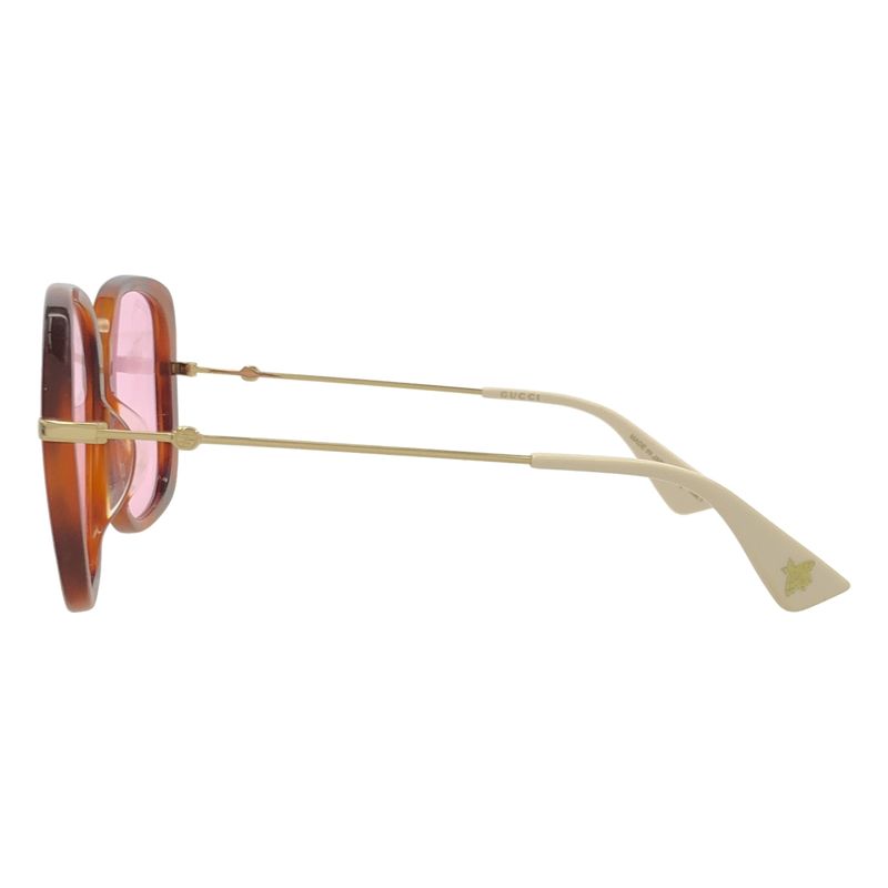 Gucci Butterfly Frame Sunglasses Pink 59