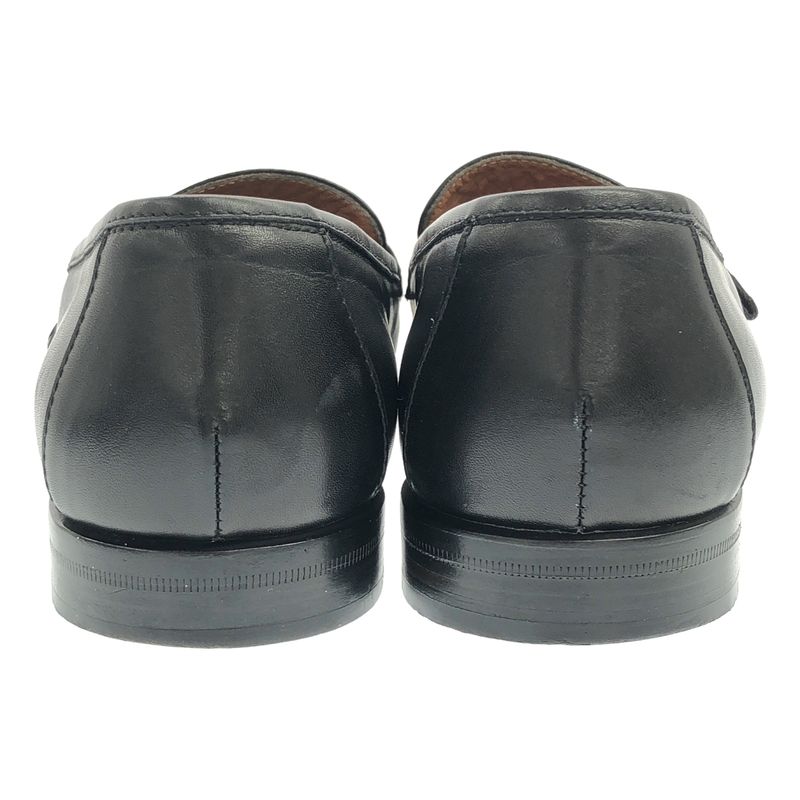 Versace Gianni Old Leather Tassel Loafer Black 6