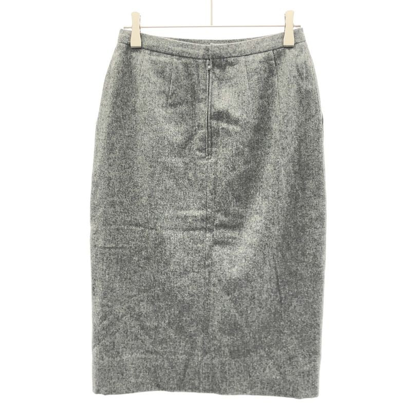 Chanel Vintage Tight Skirt Gray 38