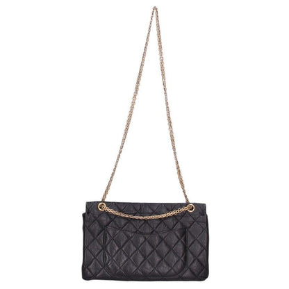 Chanel 2.55 Large Aged Calfskin Double Flap Chain Shoulder Bag
