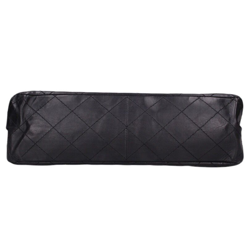 Chanel 2.55 Large Aged Calfskin Double Flap Chain Shoulder Bag