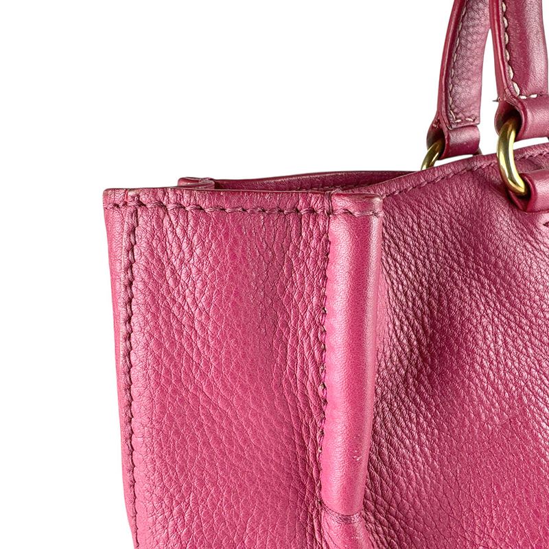Prada Shoulder Bag Leather Pink