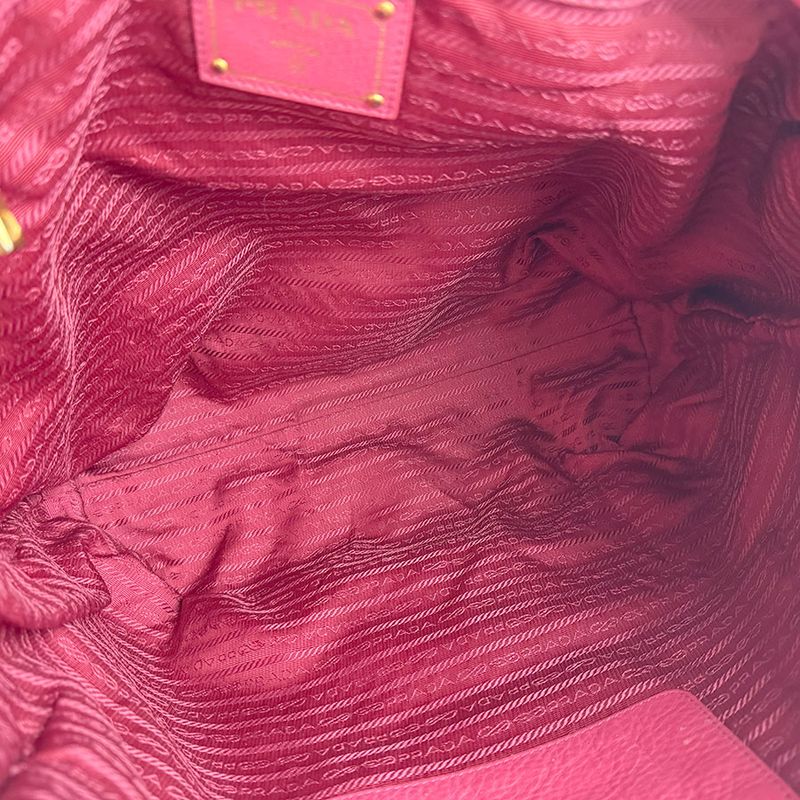 Prada Shoulder Bag Leather Pink