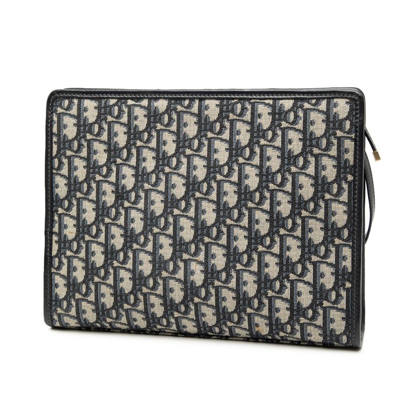 Dior Au Bree 30 Montaigne Navy Canvas Leather