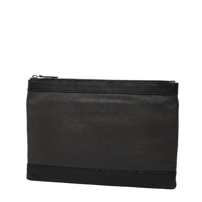 Balenciaga Navy Clip M Clutch Black Leather