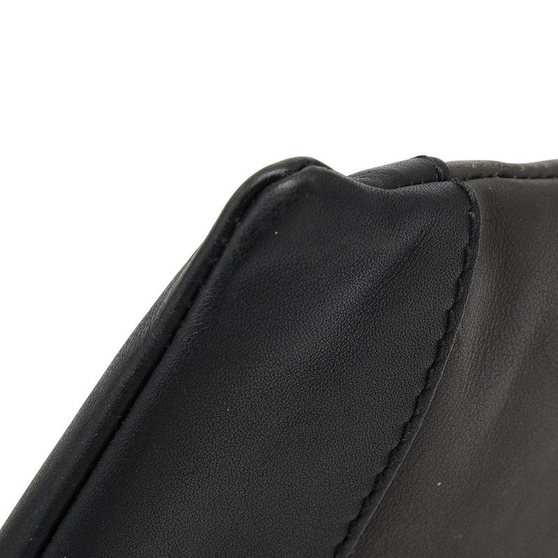 Balenciaga Navy Clip M Clutch Black Leather