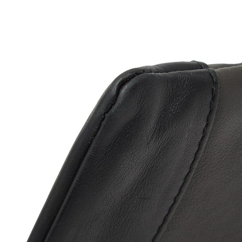 Balenciaga Navy Clip M Clutch Black Leather