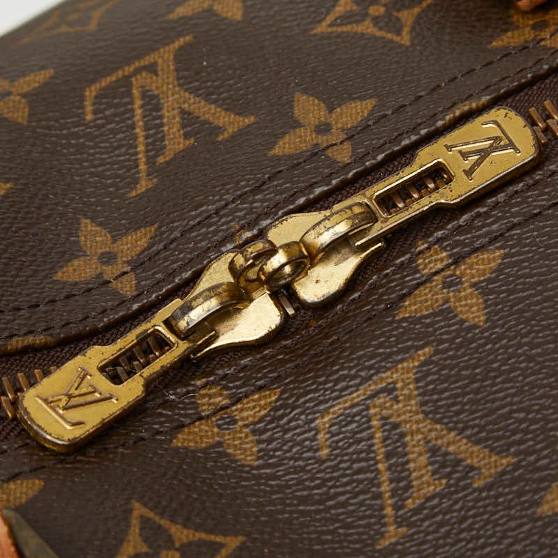Louis Vuitton Monogram Keepall 60 Boston Bag Brown