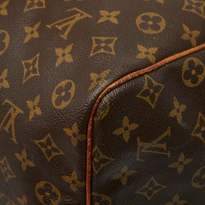Louis Vuitton Monogram Keepall 60 Boston Bag Brown