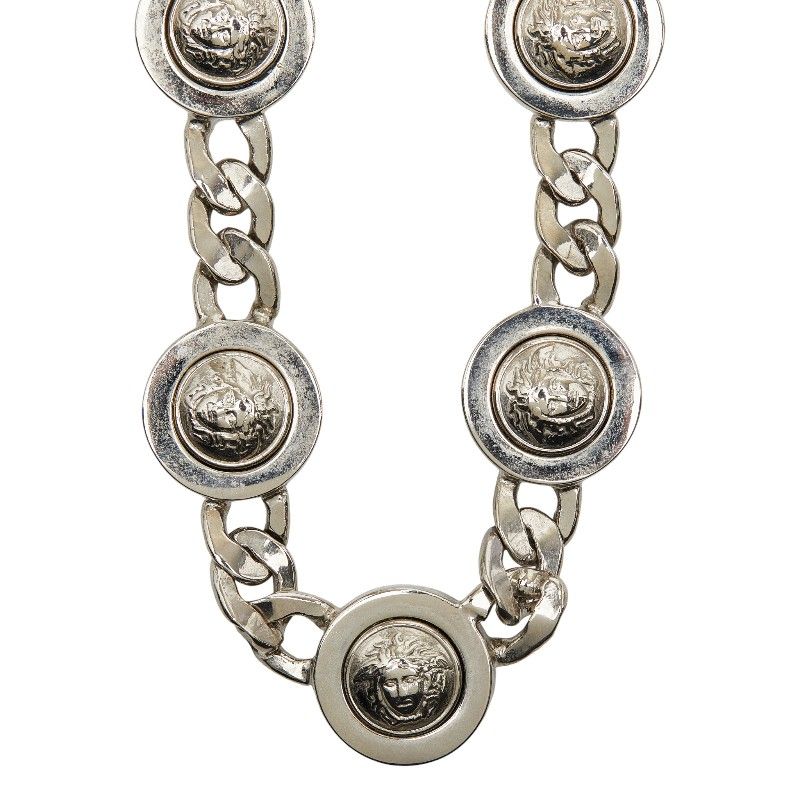 Versace Medusa Necklace Choker Silver Metal