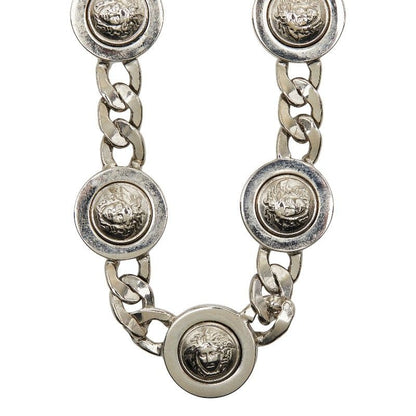 Versace Medusa Necklace Choker Silver Metal