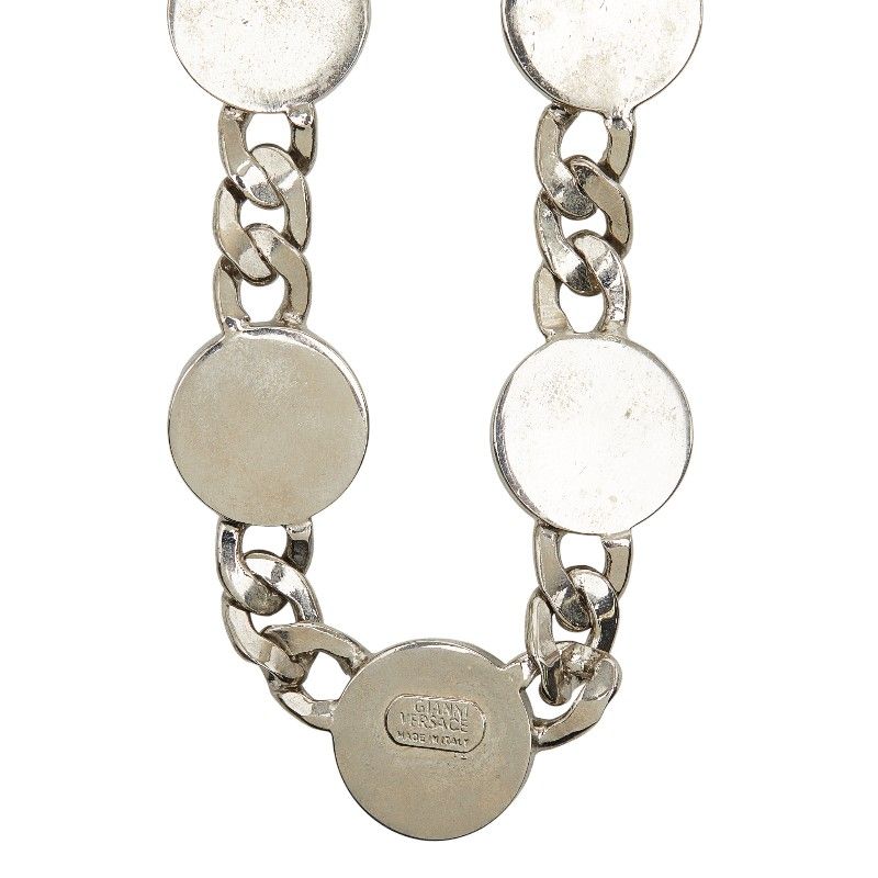 Versace Medusa Necklace Choker Silver Metal